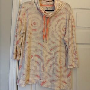 Koolaburra Tie-Dye Hoodie with Pink Accents